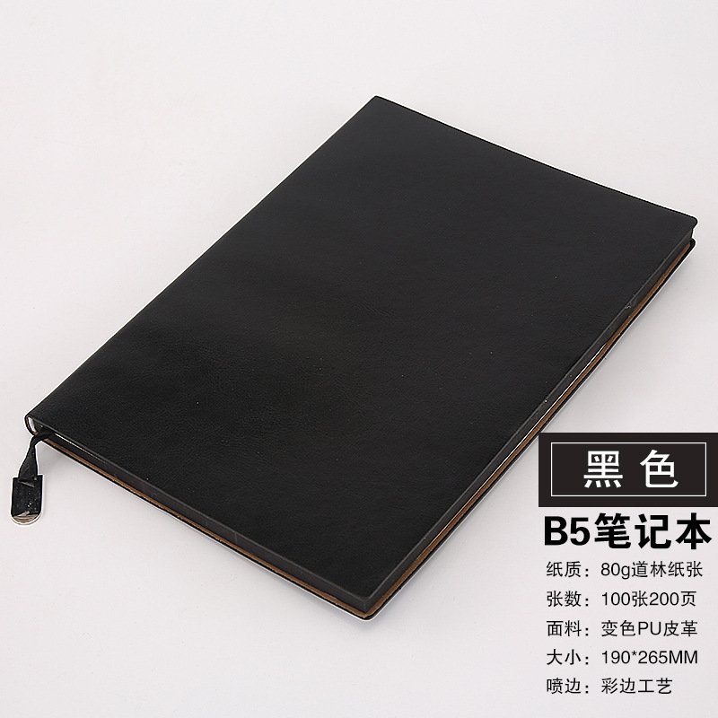 Wholesale Pu Notebook Business Office Diary Leather Leather Notepad A5a6 Core Sticker Design Logo