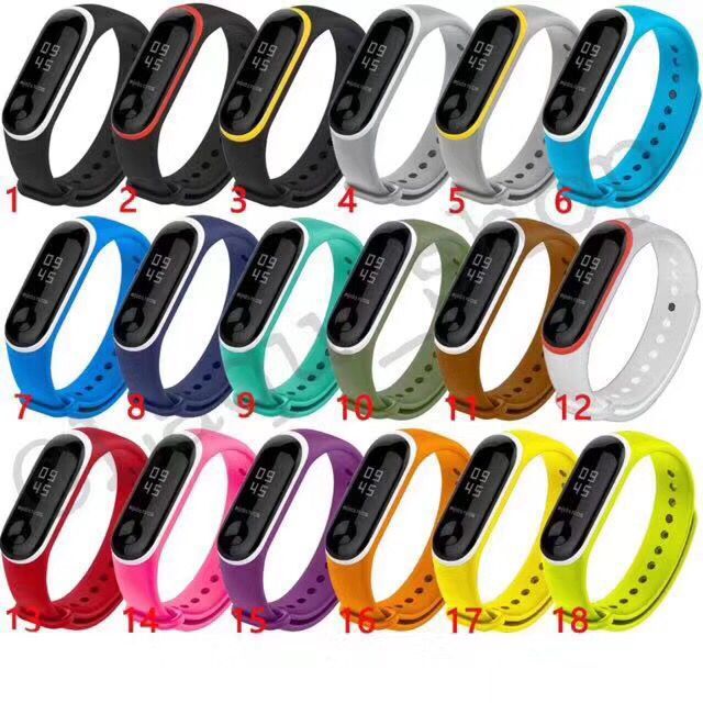 适用于小米手环3/4双色透气腕带小米手环4耐克款表带.