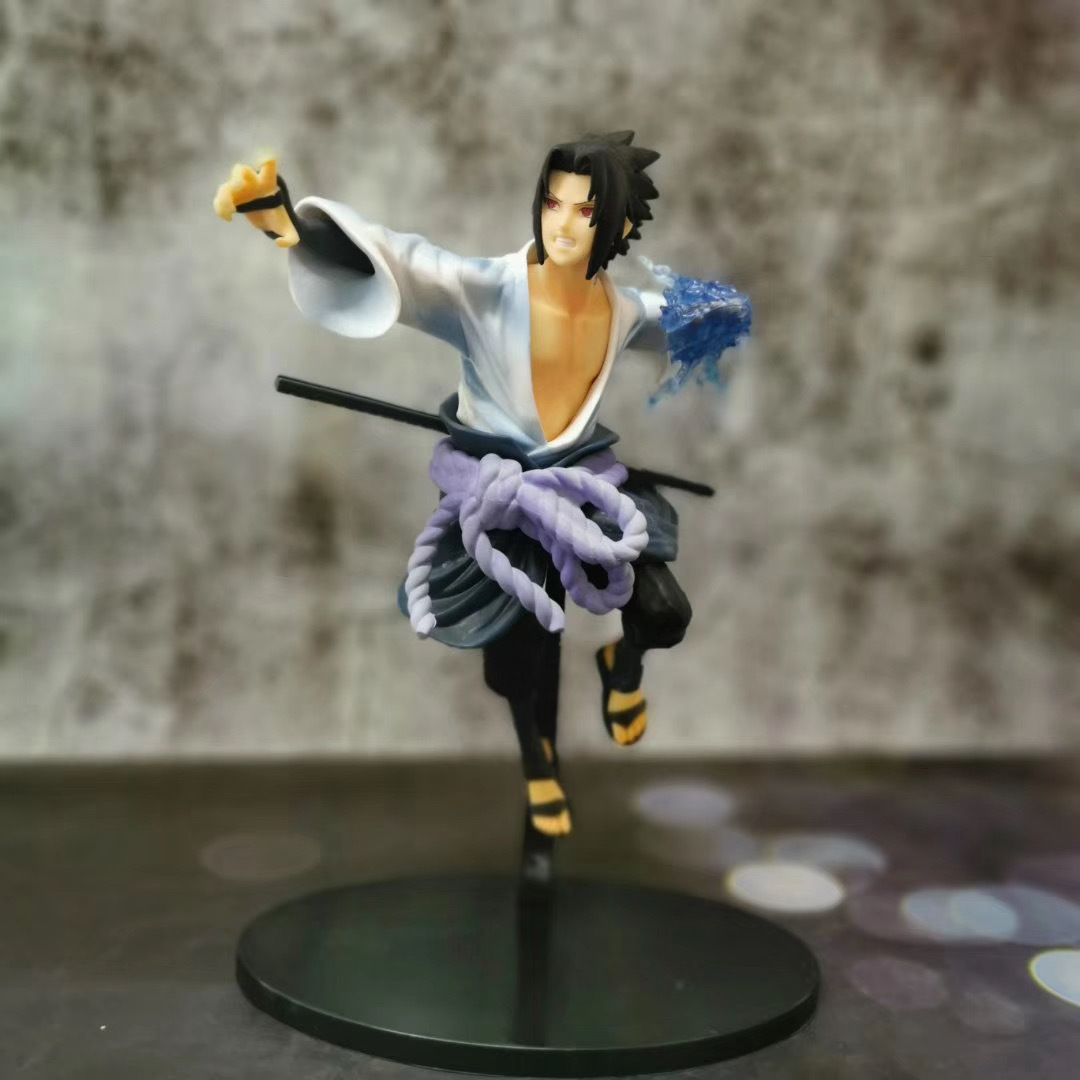 火影忍者 千鸟 宇智波佐助 战斗版 盒装手办公仔摆件模型