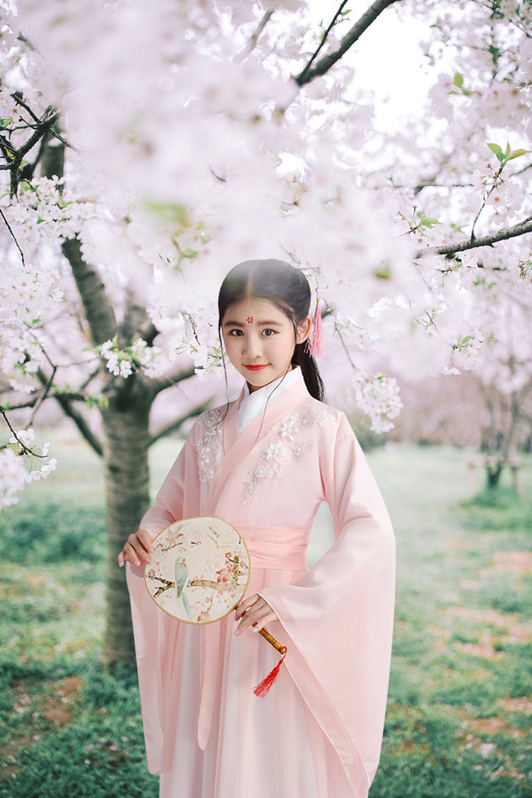 儿童古装汉服仙女飘逸公主超仙服装女童古风小女孩风襦裙夏季