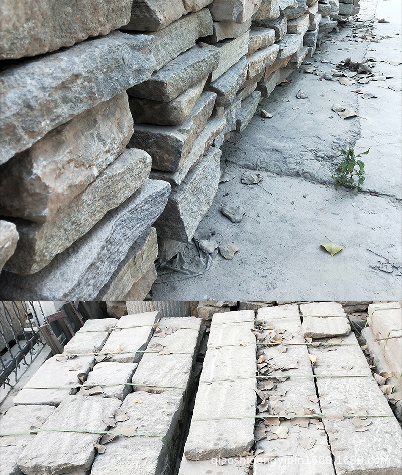 老石板铺路石仿古踏汀步石民间天然毛石旧石条公园草坪铺地石定制