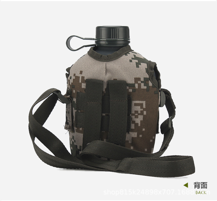 工厂批发户外运动水壶3522军迷战术壶军马神便携加厚背带训练水壶