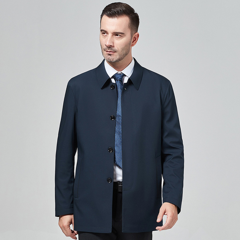 骄子男装--190808款----秋季翻领中长夹克【备2万件主推】