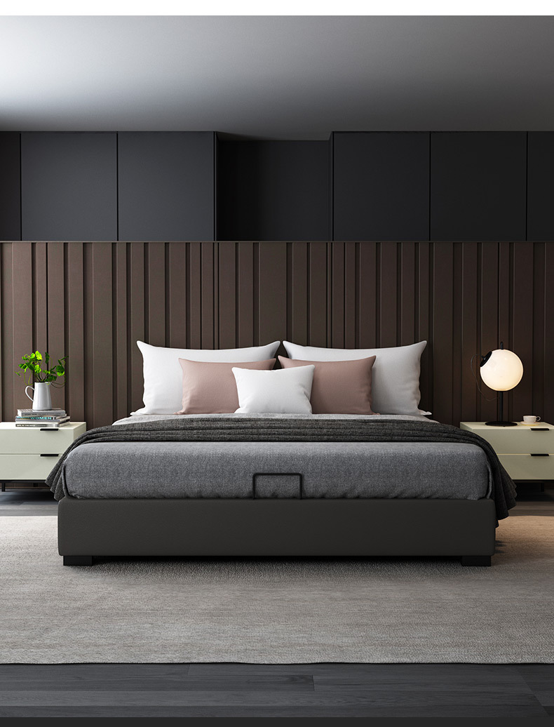 8米双人可定制榻榻米婚床无靠背皮床