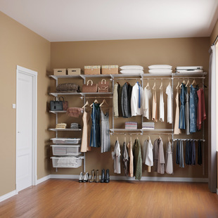 【十年质保】巧精灵超值特价3米推拉门衣柜整体衣帽间个性定制diy