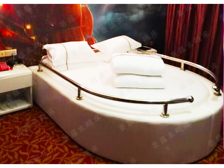 酒店异形水床定做主题酒店客房家具床海洋游艇船床宾馆情趣水床垫