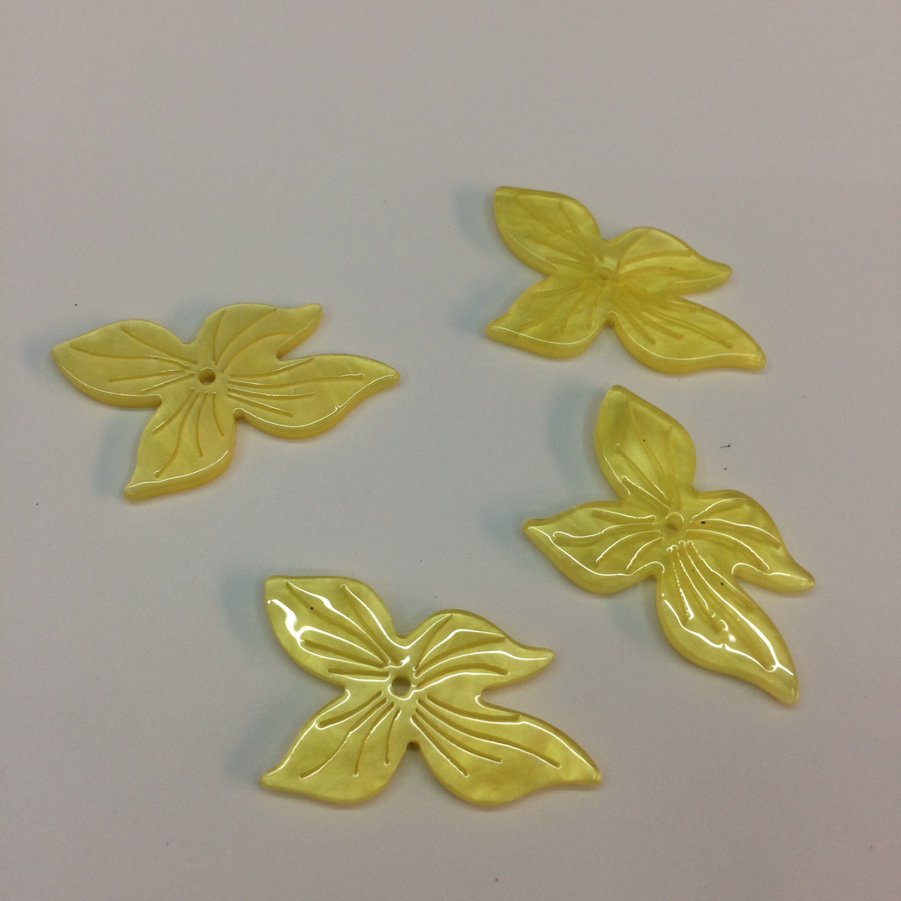 贝壳发簪四角花仿贝醋酸亚克力中式汉服配件服装配饰diy厂家直销