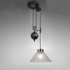 Retro American country loft Industry Restaurant Bar Desk Lifting Telescoping Mahjong pulley Single head Glass a chandelier Retro American country loft Industry Restaurant Bar Desk Lifting Telescoping Mahjong pulley Single head Glass a chandelier