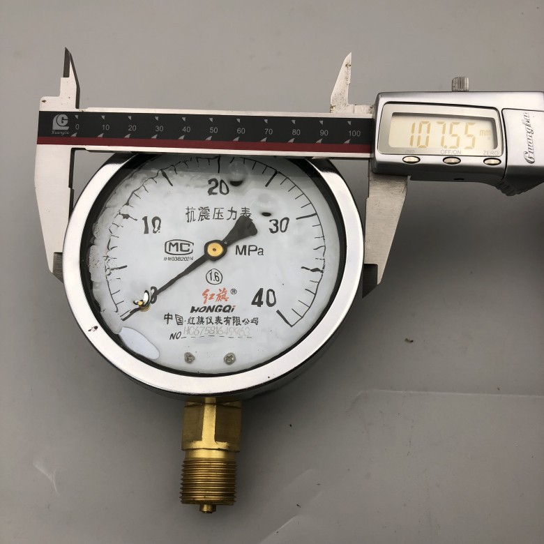 红旗ytn-100耐震压力表真空表抗震防震油压液压表0-0.6 1 1.6mpa