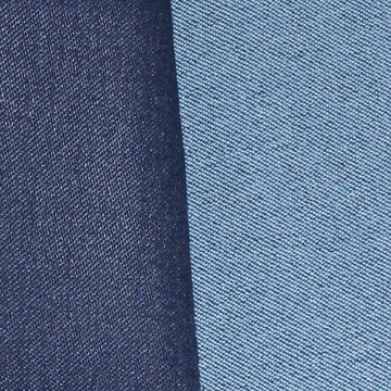 爆款超弹斜纹梭织洗水牛仔10.5oz弹力超好涤棉春秋透气300克面料