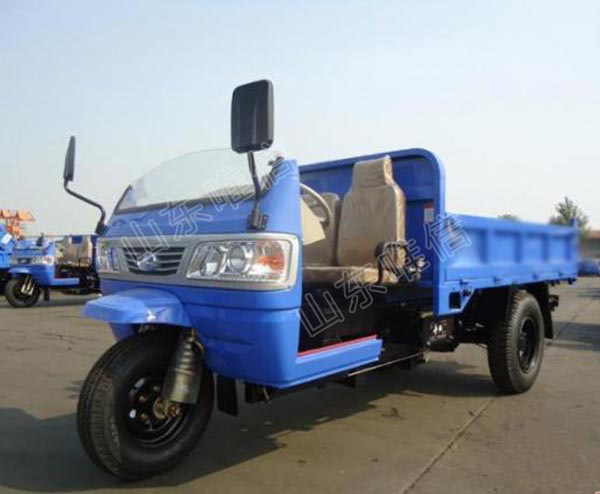 柴油农用三轮车采用新款凌驭排半车身,车身内使用成型地板垫和