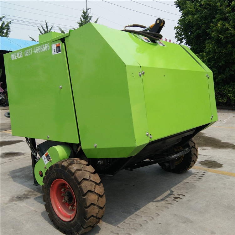 小麦秸秆自动捡拾机直销 圆形小麦秸秆打捆机 粉碎捡拾打包机