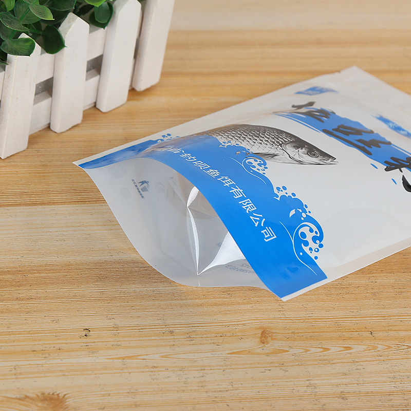 鱼饵袋定做批发 饵料拉链包装袋 兽用饲料三边封拉链袋真空复合袋