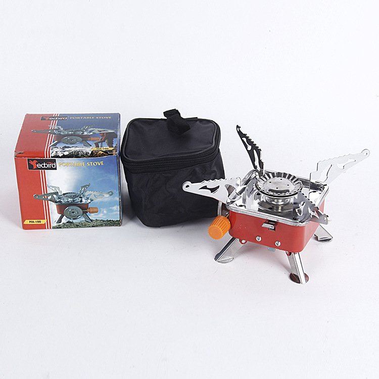 Small Square Stove Windproof Stove Camping Gas Furnace Stove Outdoor Stove Camping Pneumatic Wholesale