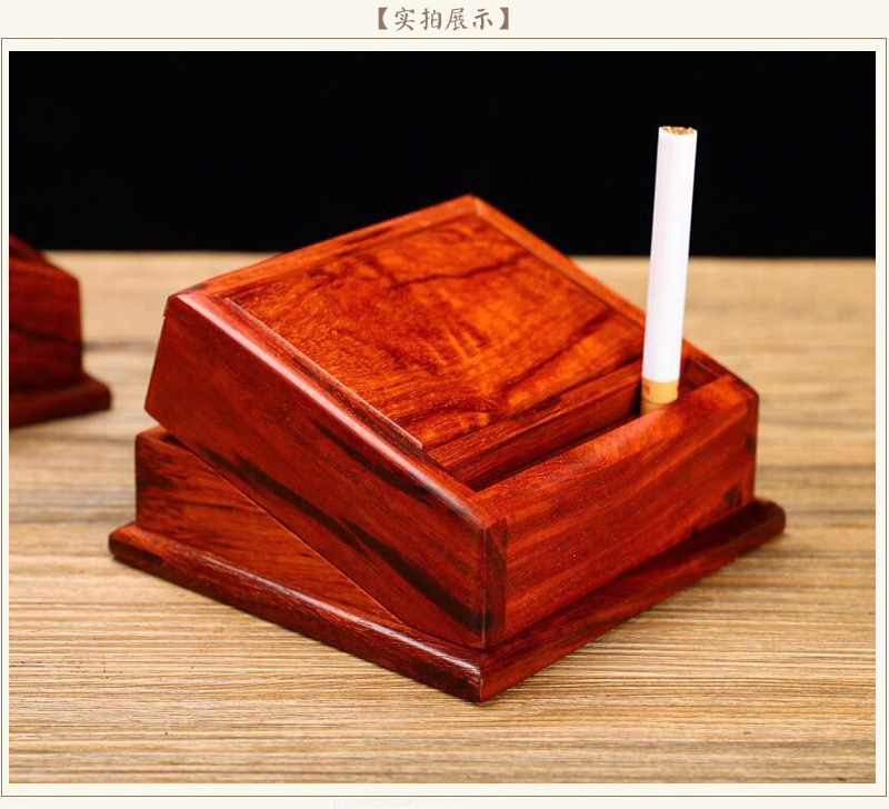 创意烟跳小叶紫檀木制自动跳烟盒家居装饰桌面摆件弹烟盒厂家直销