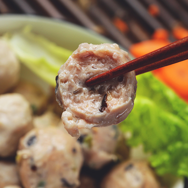 广东潮汕手工香菇丸子500g肉丸批发 烧烤火锅汤面食材底料麻辣烫