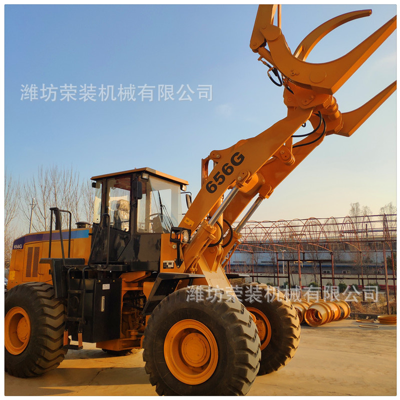 oem50装载机抓管机 抓草抓木机 大型铲车 整机全车件 厂家直销