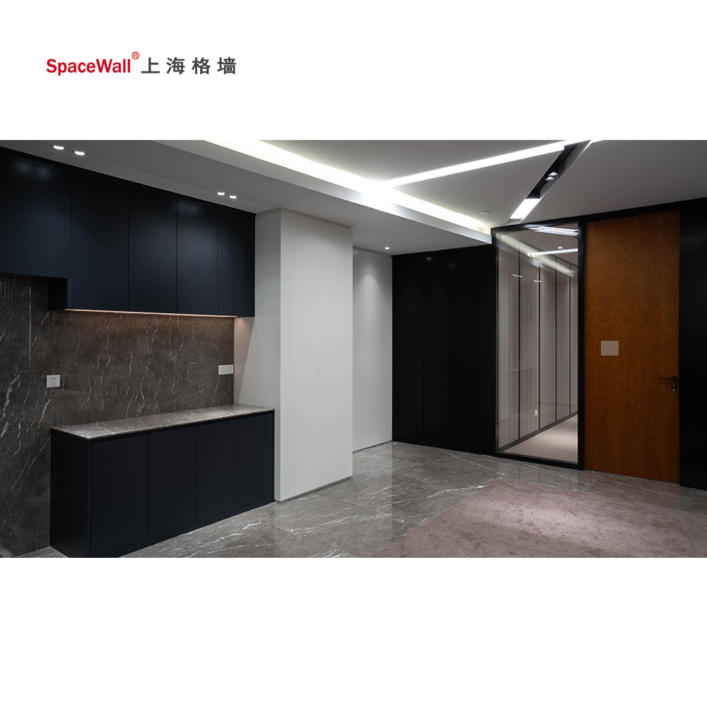 办公室烤漆玻璃隐藏门室内密室门办公区域储藏间暗门隔音无框暗门