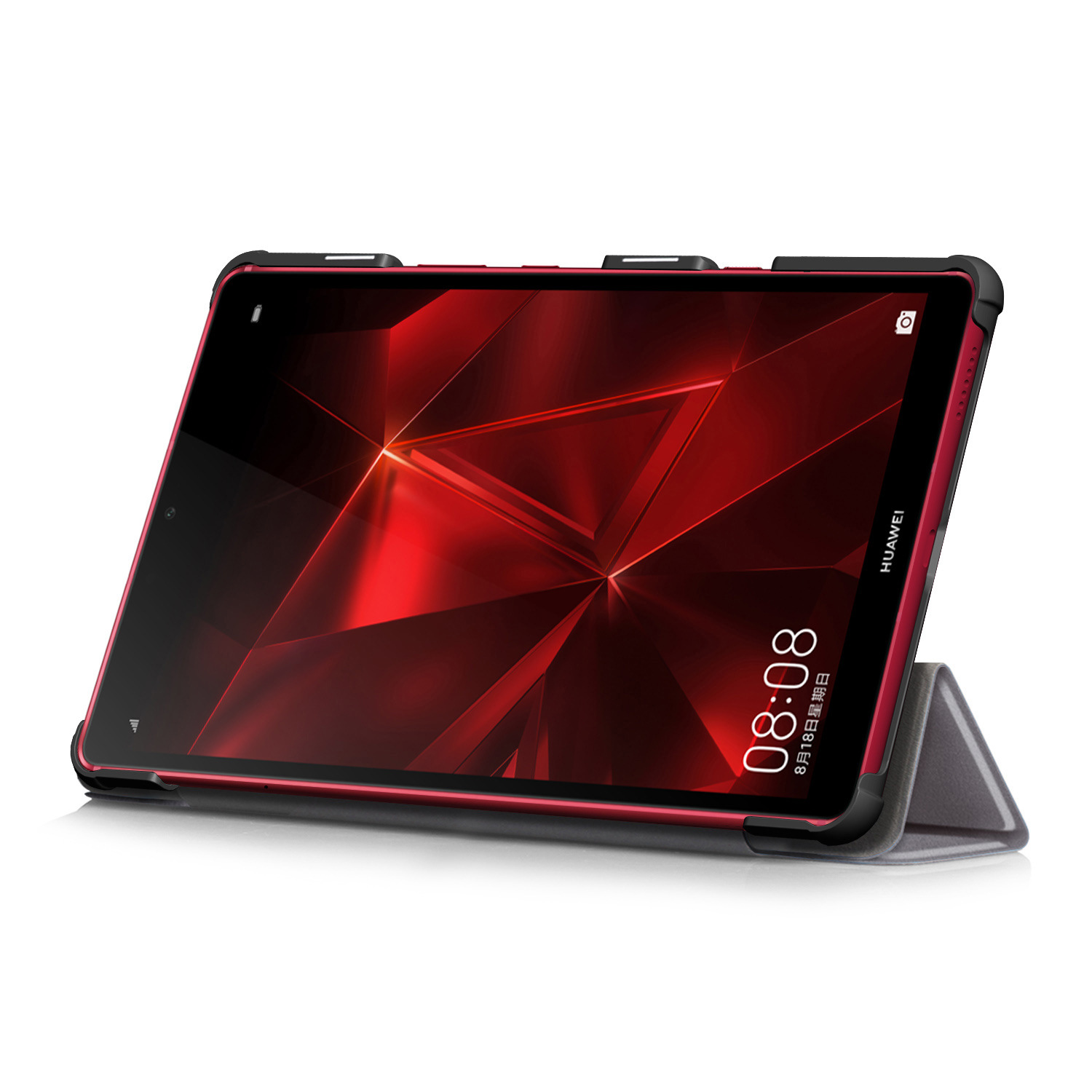 适用华为平板m6 8.4高能版保护套m6 8.4高能版三折防摔皮套保护壳