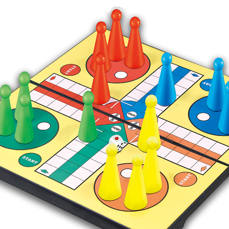 大盒卡通儿童飞行棋 桌面游戏早教益智玩具塑料棋子大盒玩具