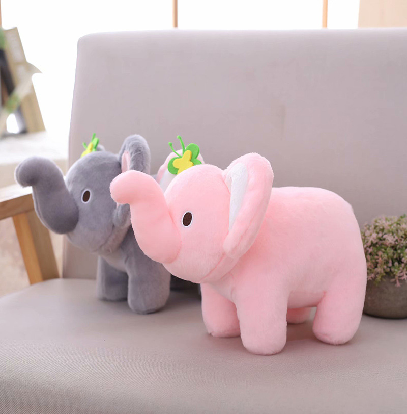 情侣小象公仔可爱摆件象毛绒玩具布娃娃q版萌物玩偶儿童生日礼物