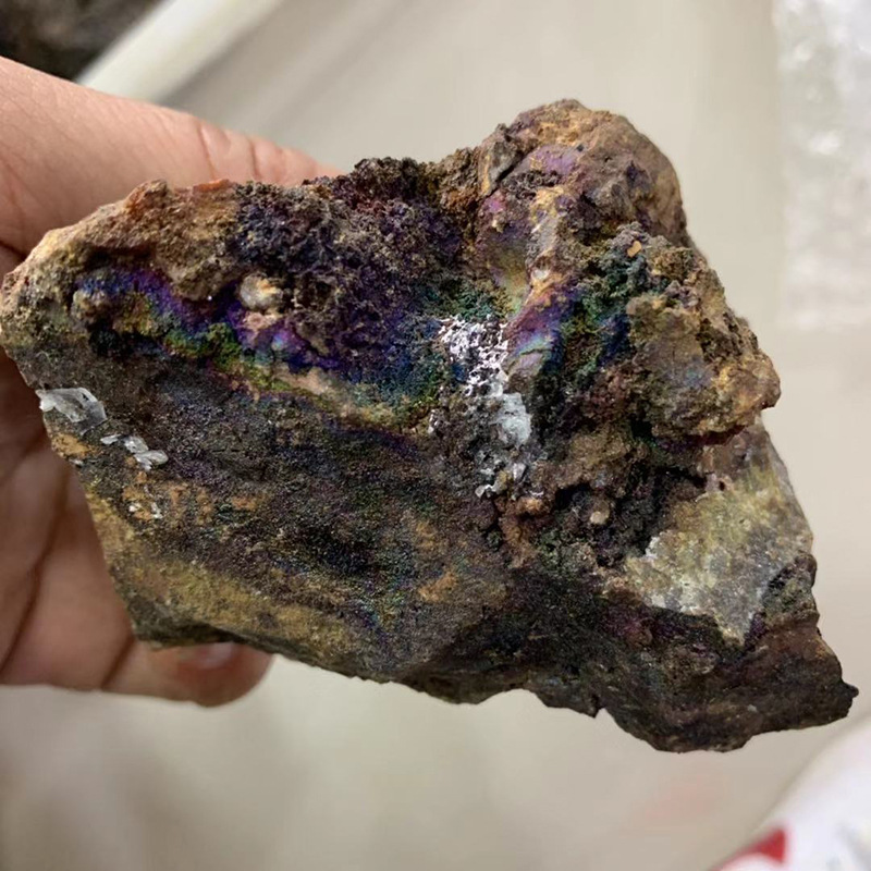 紫铜矿矿物晶体 奇石原石工艺品礼品 收藏观赏石