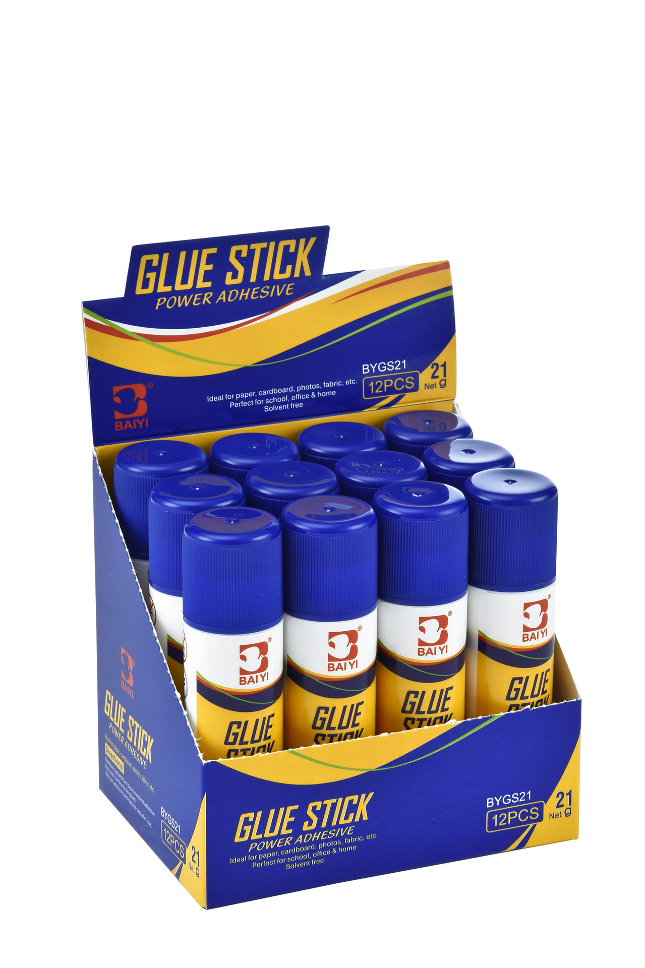 佰易bygs21固体胶学生手工 高粘度环保 快干无甲醛配方pva 21g