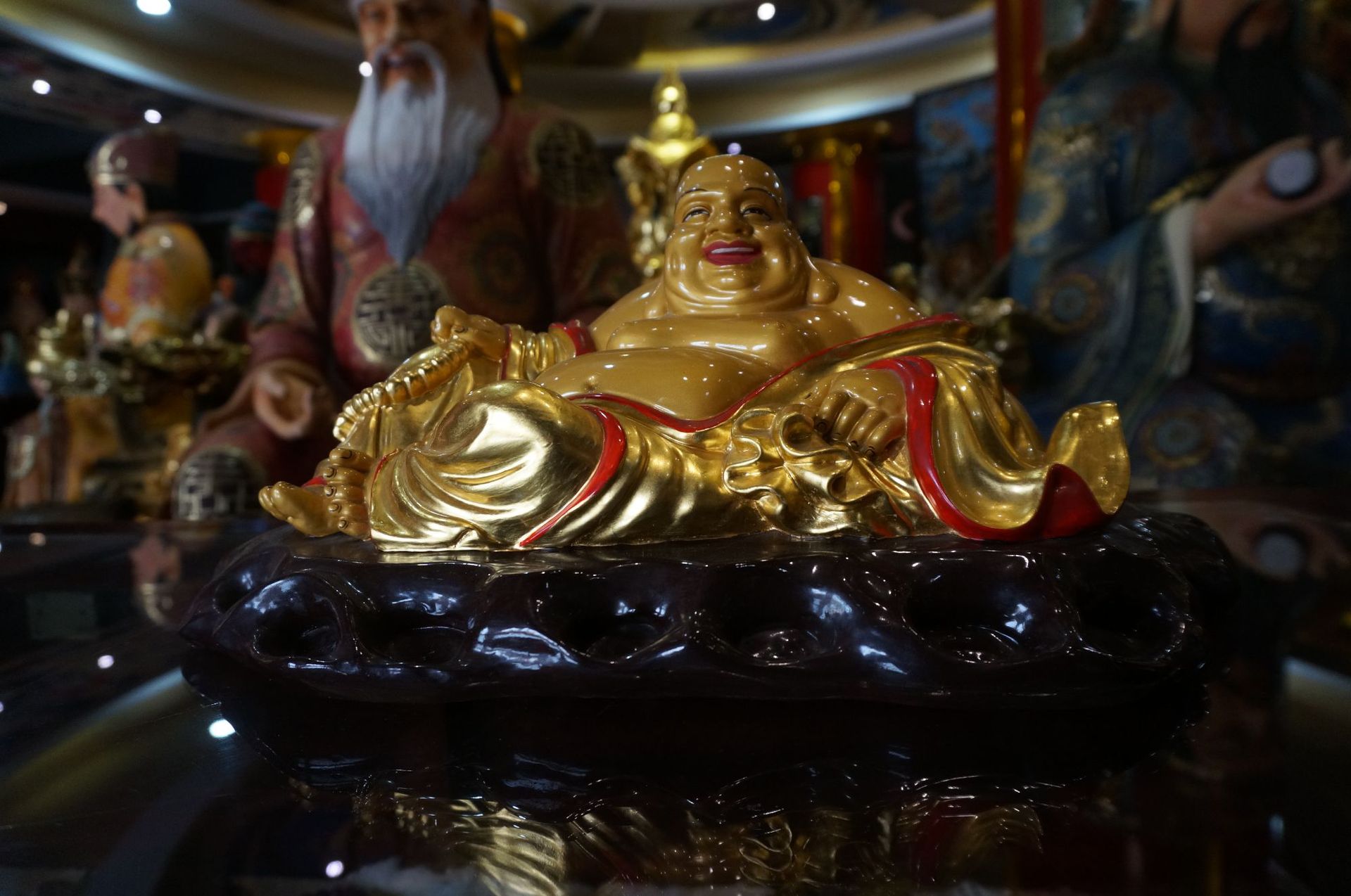 厂家直销 工艺品弥勒佛家庭摆件寺庙供奉酒店会所玄关装饰品