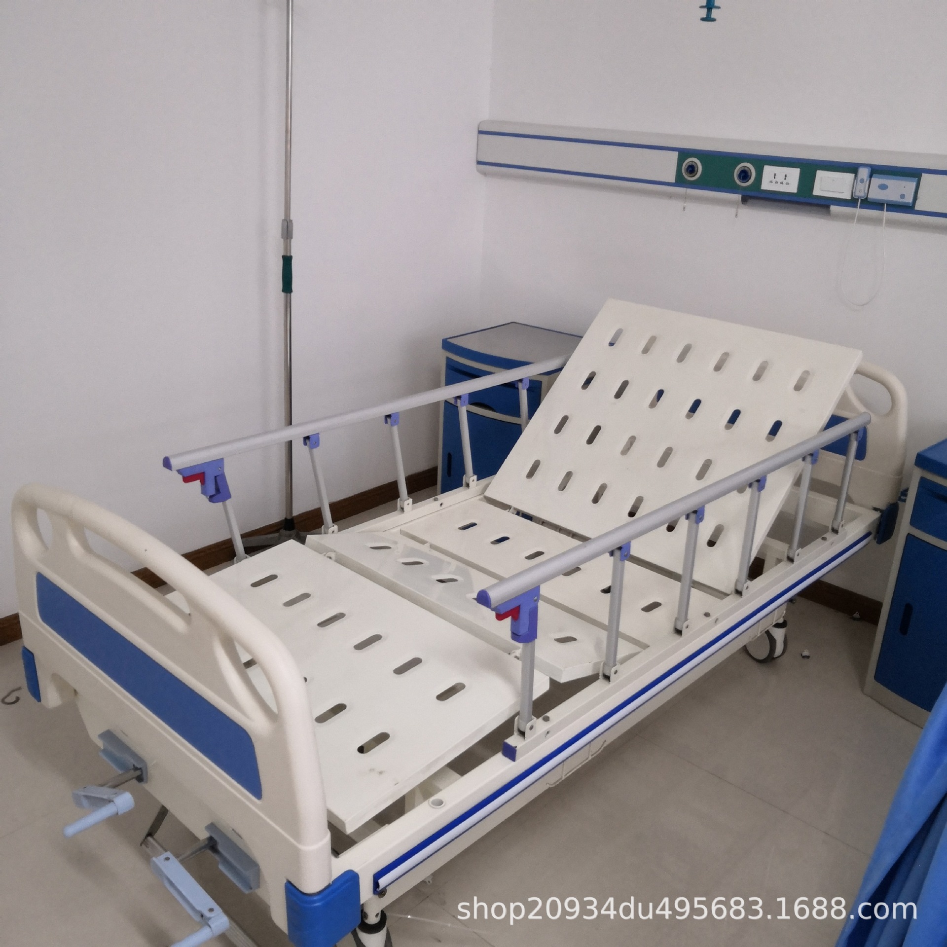 医院病房用单摇双摇平板病床起背起腿护理床abs床头医用床厂家