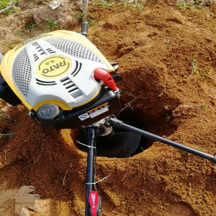 地钻机种树挖坑机 挖洞农用单人小型打洞打桩打孔机冰钻园林机械