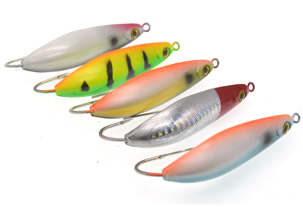 5g假饵路亚饵防挂底大弯钩塑料仿生鱼饵亮片米诺