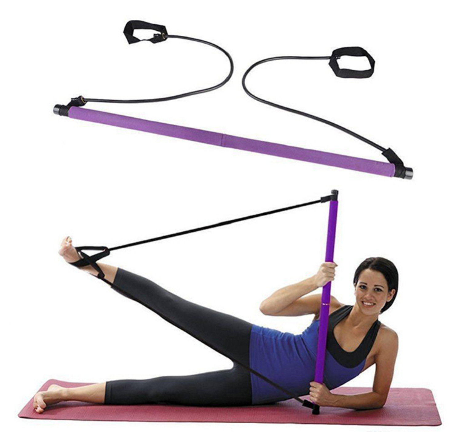 厂家直销瑜伽拉力器 弹力瘦腿脚蹬拉力器 拉力绳脚踏健身器材新款