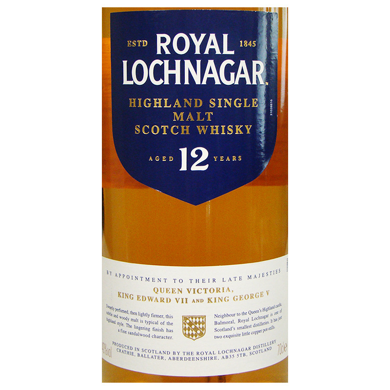 洋酒royal lochnagar 12yr皇家蓝勋12年单一麦芽威士忌
