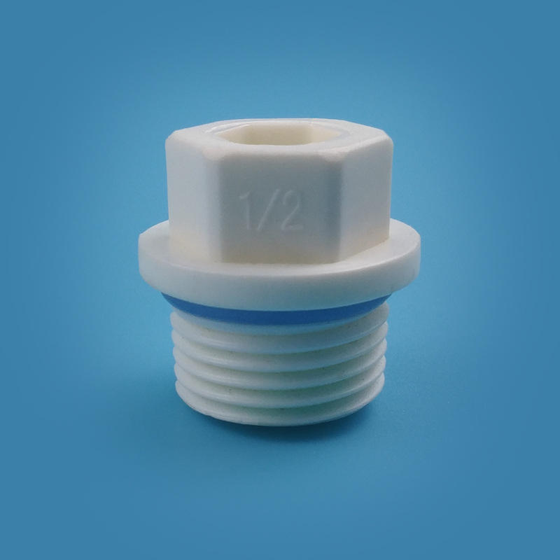 丝堵pp-r堵头闷头ppr塑料4分丝堵镀锌铁堵头家装水管试压1/2丝堵