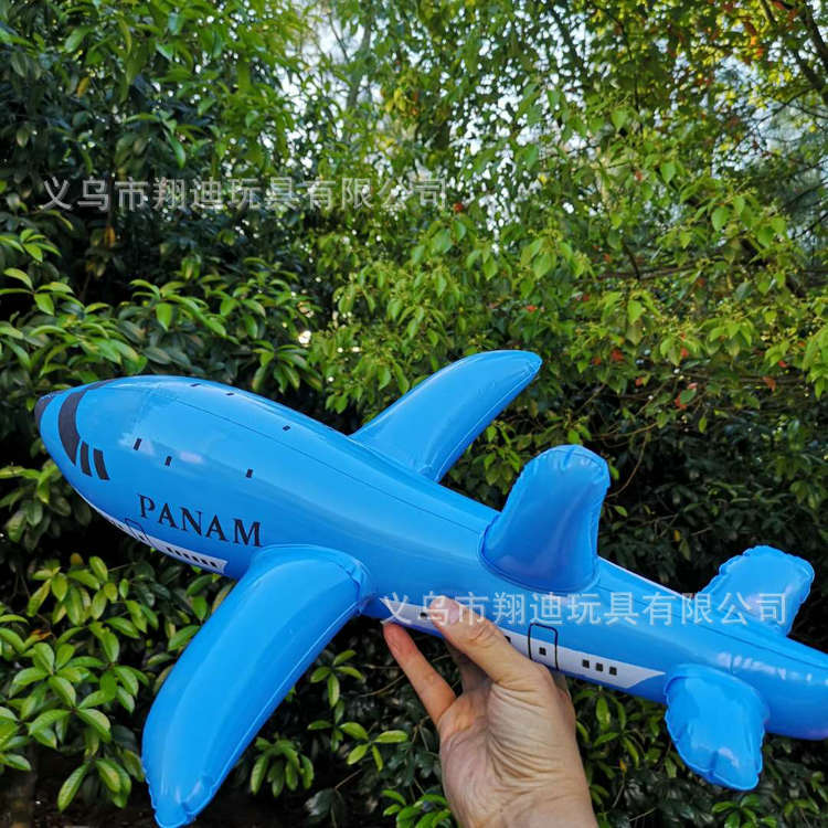 充气大飞机儿童卡通充气玩具pvc大飞机地摊玩具民航客机批发-阿里巴巴