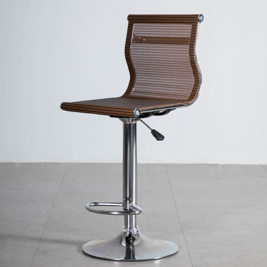 吧台前台小型座椅办公椅子旋转升降家用透气舒适靠背网椅高脚凳