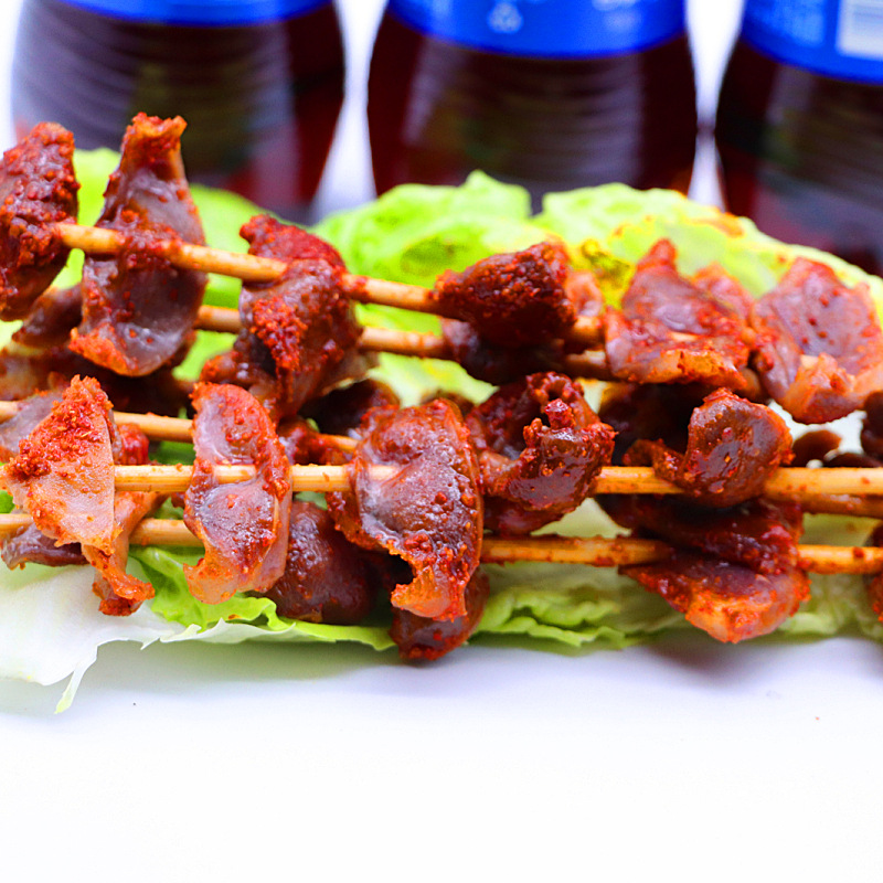 鸭胗串鸭肾串铁板烧烤食材鸭胗冷冻小吃食材约20串/袋
