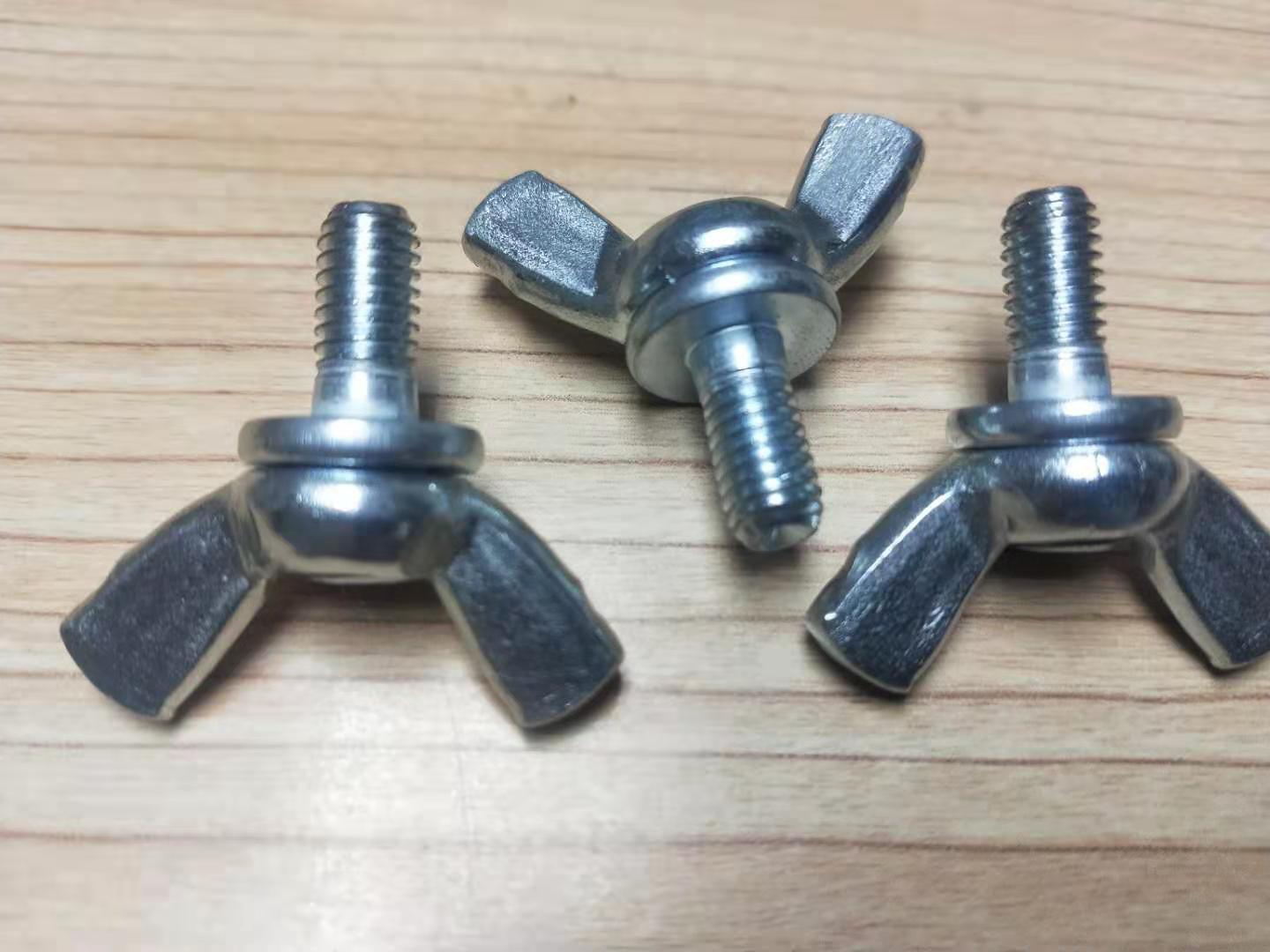 m6-m8-m10系列 铁的304不锈钢蝶形螺栓 手拧螺丝羊角蝶型蝴蝶螺丝