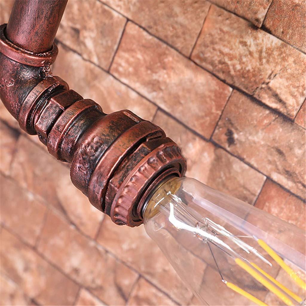 工业风复古铁艺水管壁灯loft个性创意北欧装饰咖啡厅四头水管壁灯