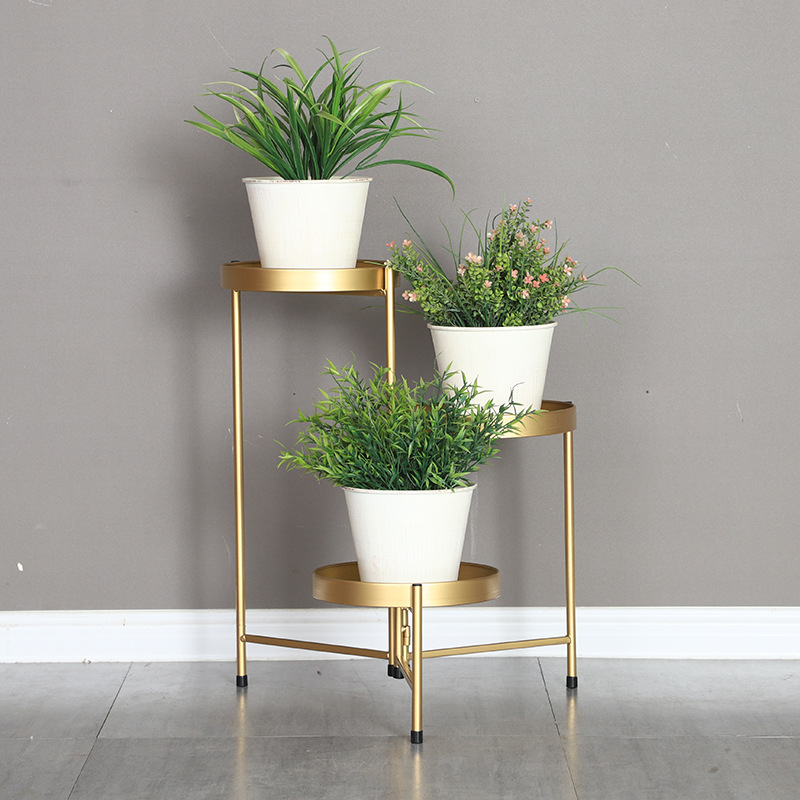 现代简约铁艺花架家居客厅卧室阳台室内花架