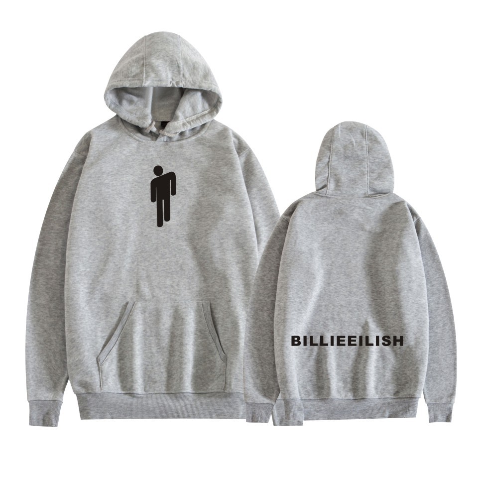 2019热搜秋冬男女宽松加绒卫衣跨境爆款billie eilish 连帽卫衣
