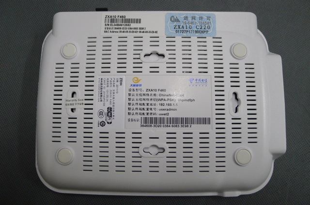 全新正品 中兴zxa10 f460 光纤猫 epon onu 英文无线光猫