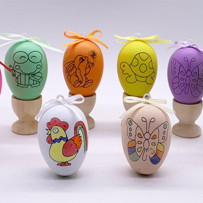 复活节彩蛋手绘diy蛋儿童创意绘画玩具端午节装饰品批发