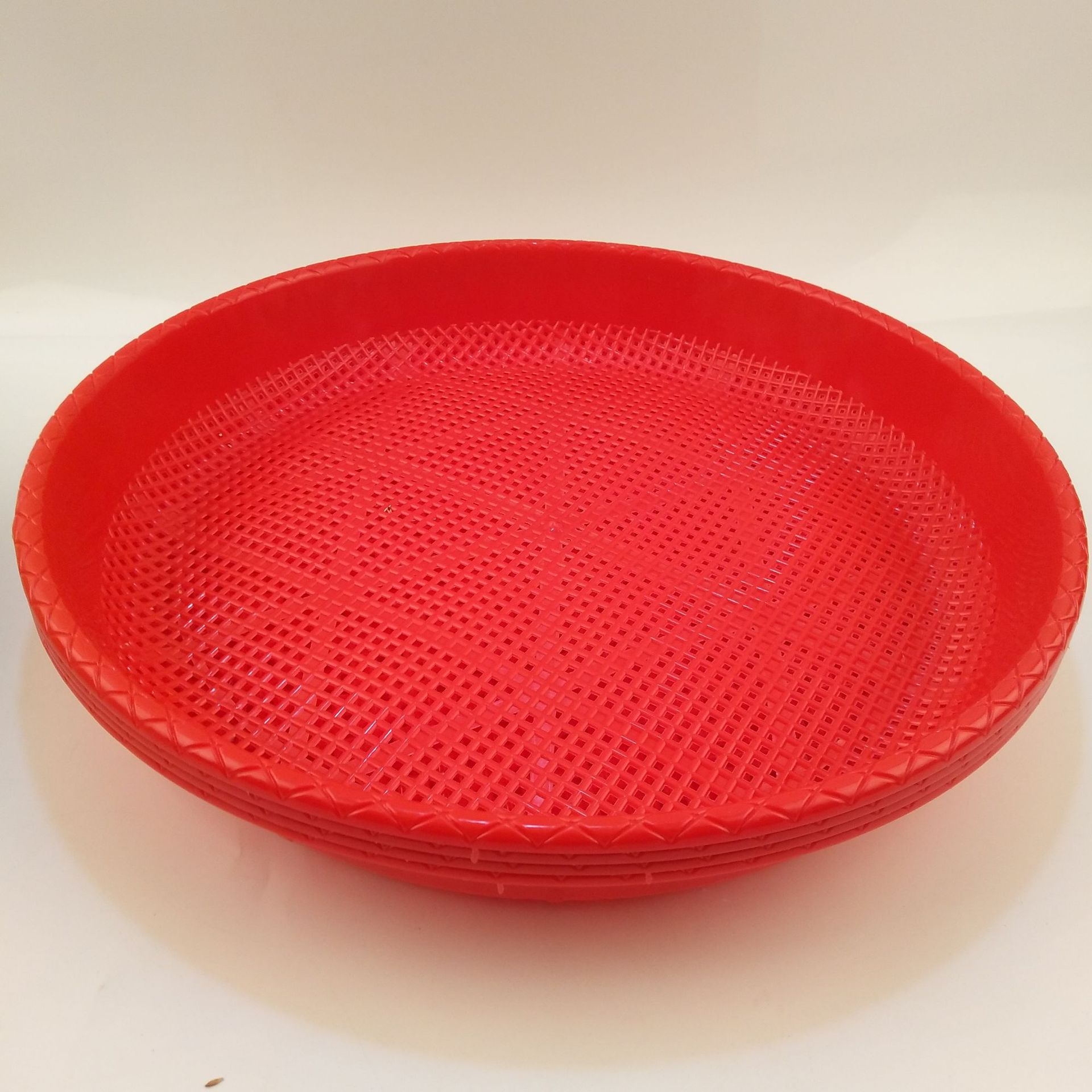 2元超市 红色大筛子 大圆筛 两元二元 漏网 超市 厂家