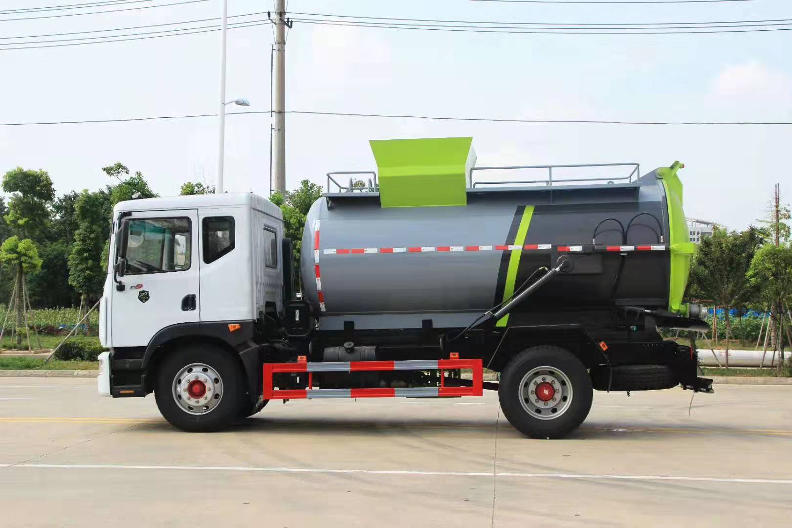 东风d9餐厨垃圾车程力威牌clw5160tcae 厨房垃圾转运车泔水运输车