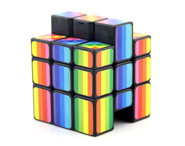 泛新彩虹镜面三阶魔方3阶异型儿童益智科教玩具智力魔方 减压