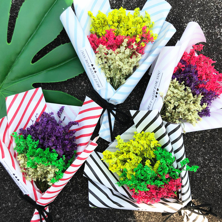 厂家直销水晶草迷你干花束情生日礼品礼盒情人节七夕节圣诞节花束