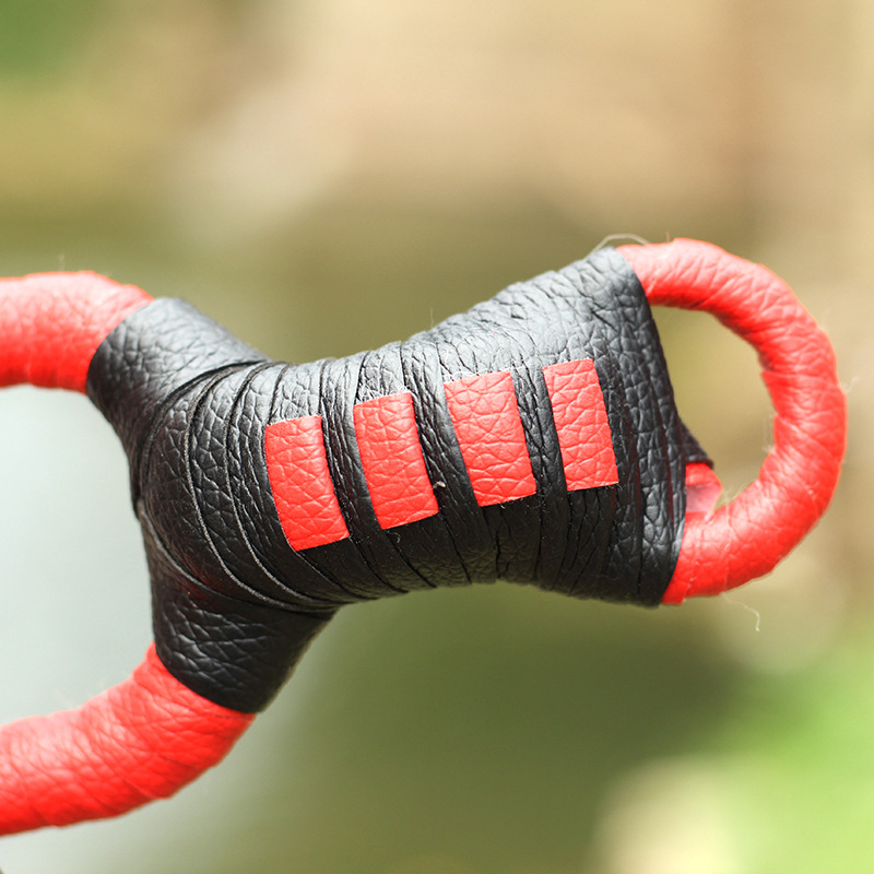 弹弓运动户外 传统弹弓不绣钢狐狸带圆形皮筋反曲弹弓批发跨境