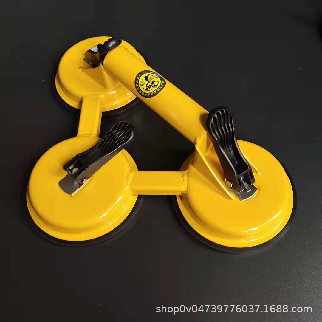 批发铝合金三爪玻璃吸盘 地板砖吸盘加厚强力橡胶式吸吸提器