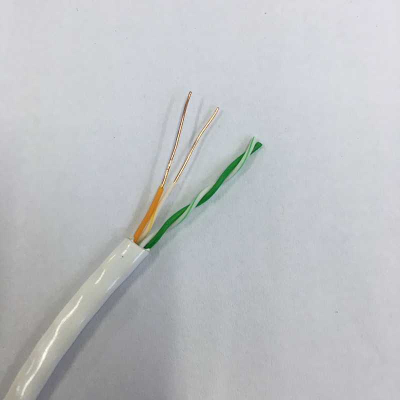 室内超五类4芯网线 05无氧铜四芯网线电话线 宽带监控双绞线200米